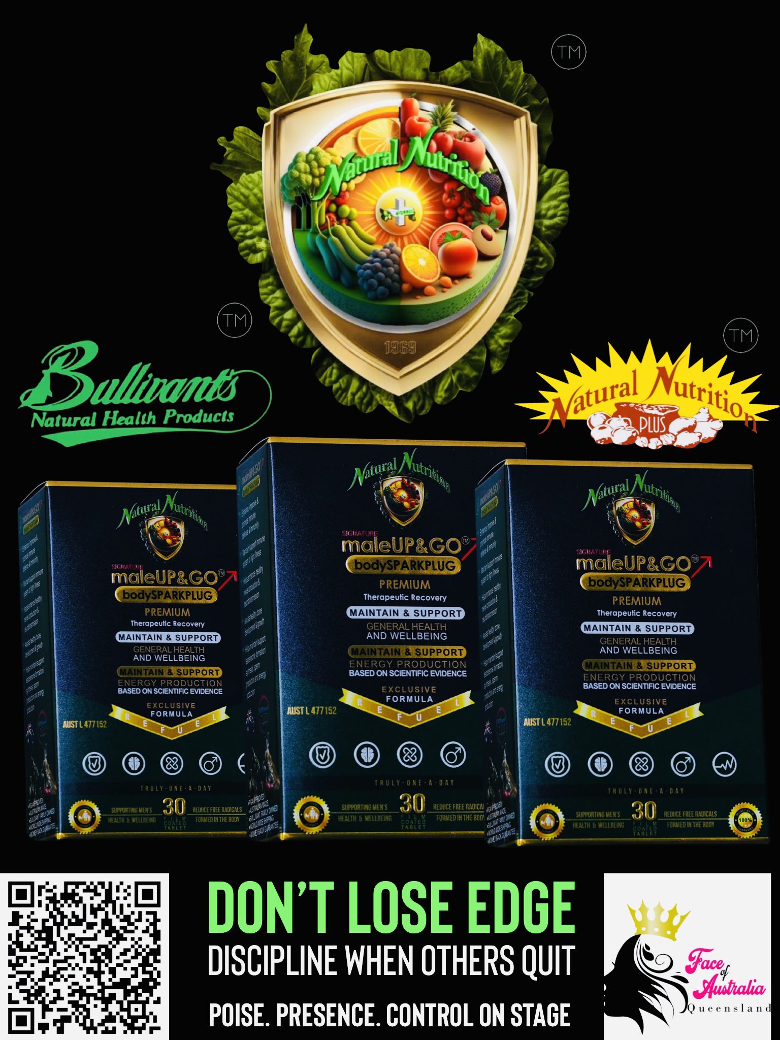 maleUP&GO bodySPARKPLUG - Value Pack of 3