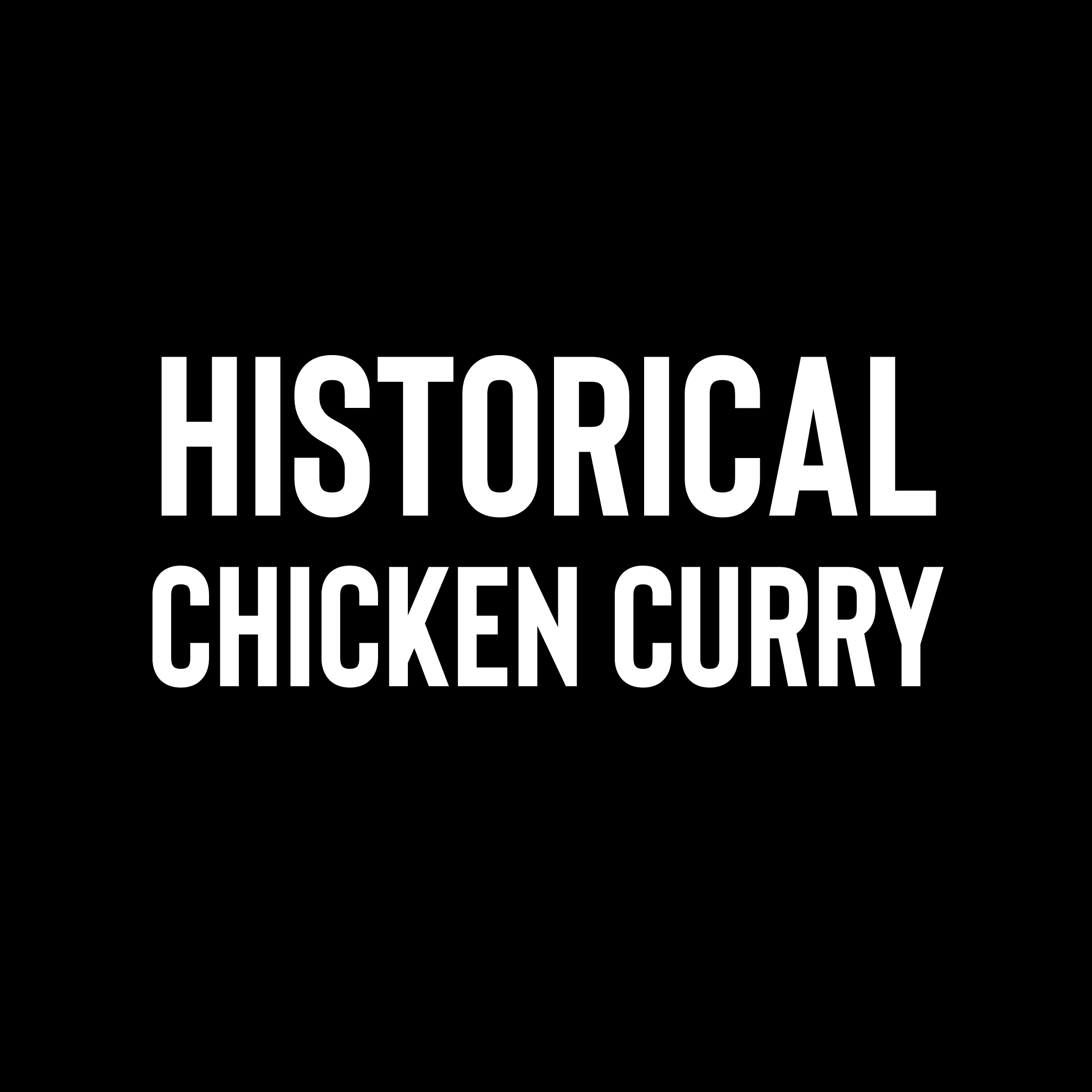 Historical Chicken Curry with Drink