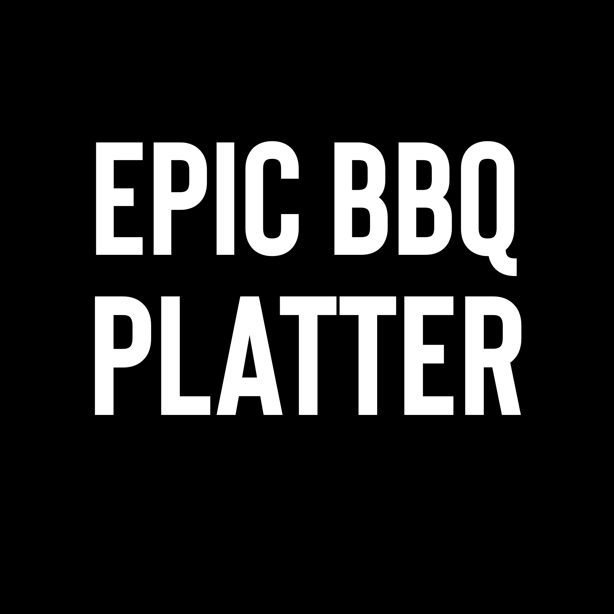 Epic BBQ Platter with Drink