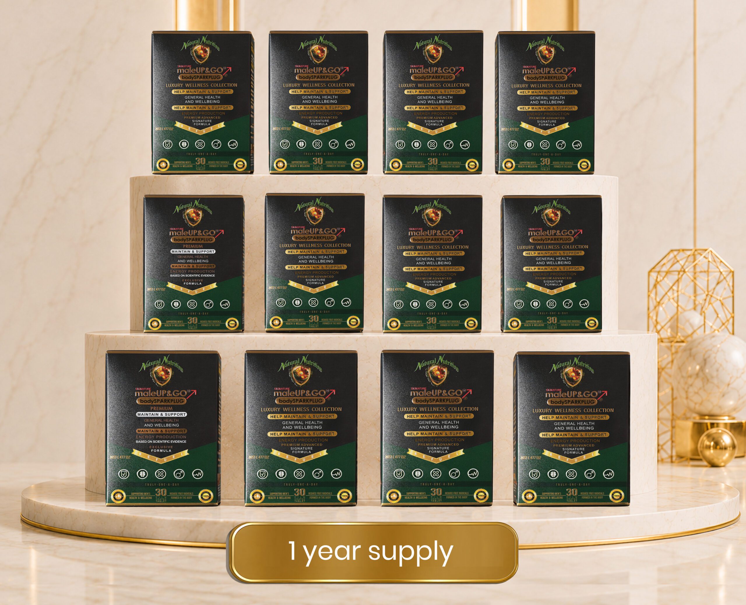 maleUP&GO bodySPARKPLUG® - 1-Year Supply