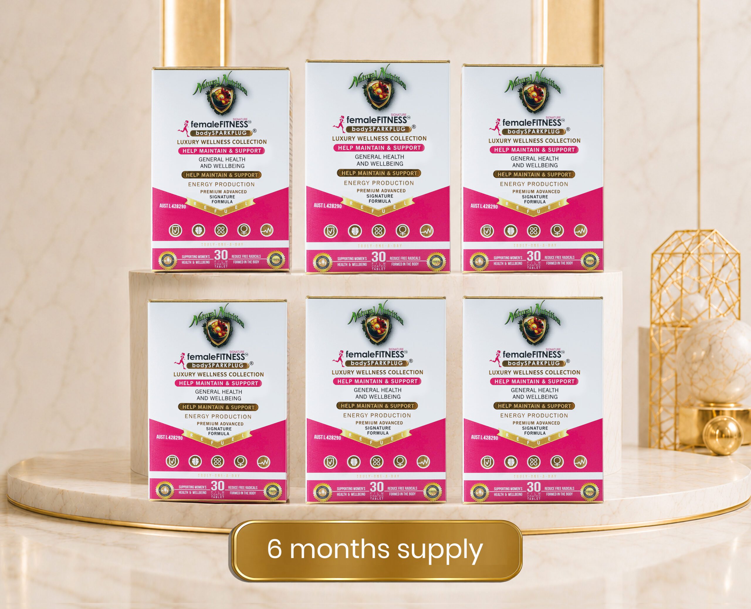 femaleFITNESS bodySPARKPLUG™ - 6-Month Supply